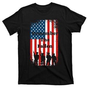 Remember The Fallen Memorial Day American Flag T-Shirt