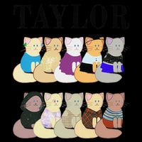 Retro Taylor First Name Personalized Name Groovy Drawstring Bag