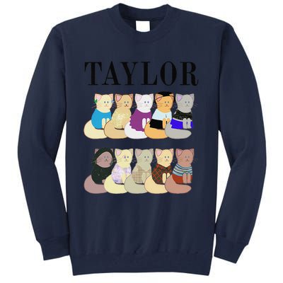 Retro Taylor First Name Personalized Name Groovy Tall Sweatshirt