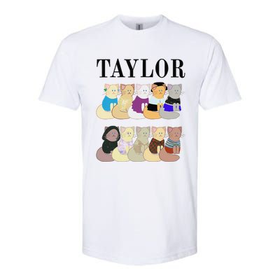 Retro Taylor First Name Personalized Name Groovy Softstyle CVC T-Shirt