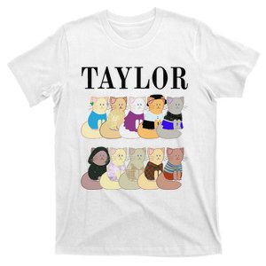 Retro Taylor First Name Personalized Name Groovy T-Shirt