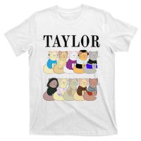 Retro Taylor First Name Personalized Name Groovy T-Shirt