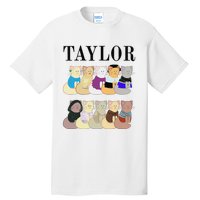 Retro Taylor First Name Personalized Name Groovy Tall T-Shirt