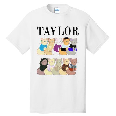 Retro Taylor First Name Personalized Name Groovy Tall T-Shirt