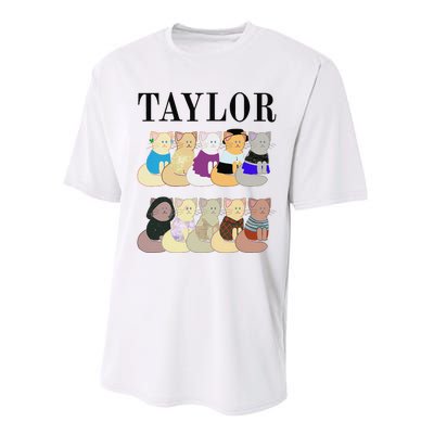 Retro Taylor First Name Personalized Name Groovy Performance Sprint T-Shirt