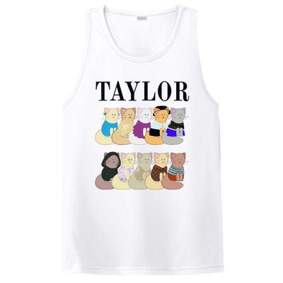 Retro Taylor First Name Personalized Name Groovy PosiCharge Competitor Tank