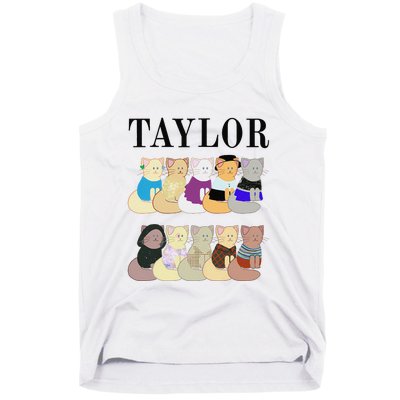 Retro Taylor First Name Personalized Name Groovy Tank Top