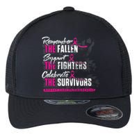 Remember The Fallen Support The Fighters Breast Cancer Flexfit Unipanel Trucker Cap