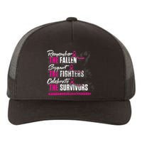 Remember The Fallen Support The Fighters Breast Cancer Yupoong Adult 5-Panel Trucker Hat