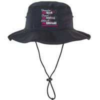 Remember The Fallen Support The Fighters Breast Cancer Legacy Cool Fit Booney Bucket Hat