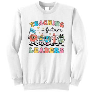 Retro Teaching Future Leaders Teacher Back To School Sweatshirt