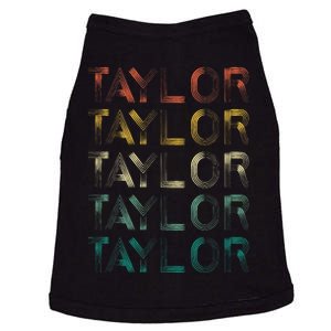 Retro T.AYLOR First Name Personalized Doggie Tank