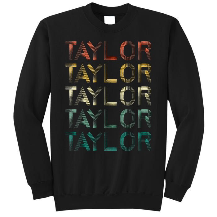 Retro T.AYLOR First Name Personalized Sweatshirt