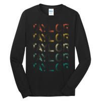 Retro T.AYLOR First Name Personalized Tall Long Sleeve T-Shirt