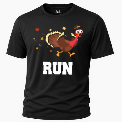 Run Turkey Funny Thanksgiving Performance Shirt