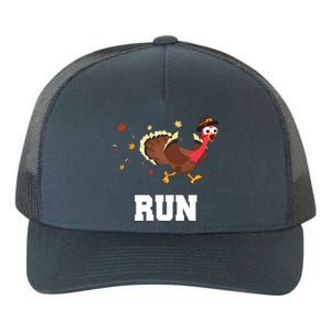 Run Turkey Funny Thanksgiving Yupoong Adult 5-Panel Trucker Hat