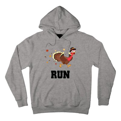 Run Turkey Funny Thanksgiving Hoodie