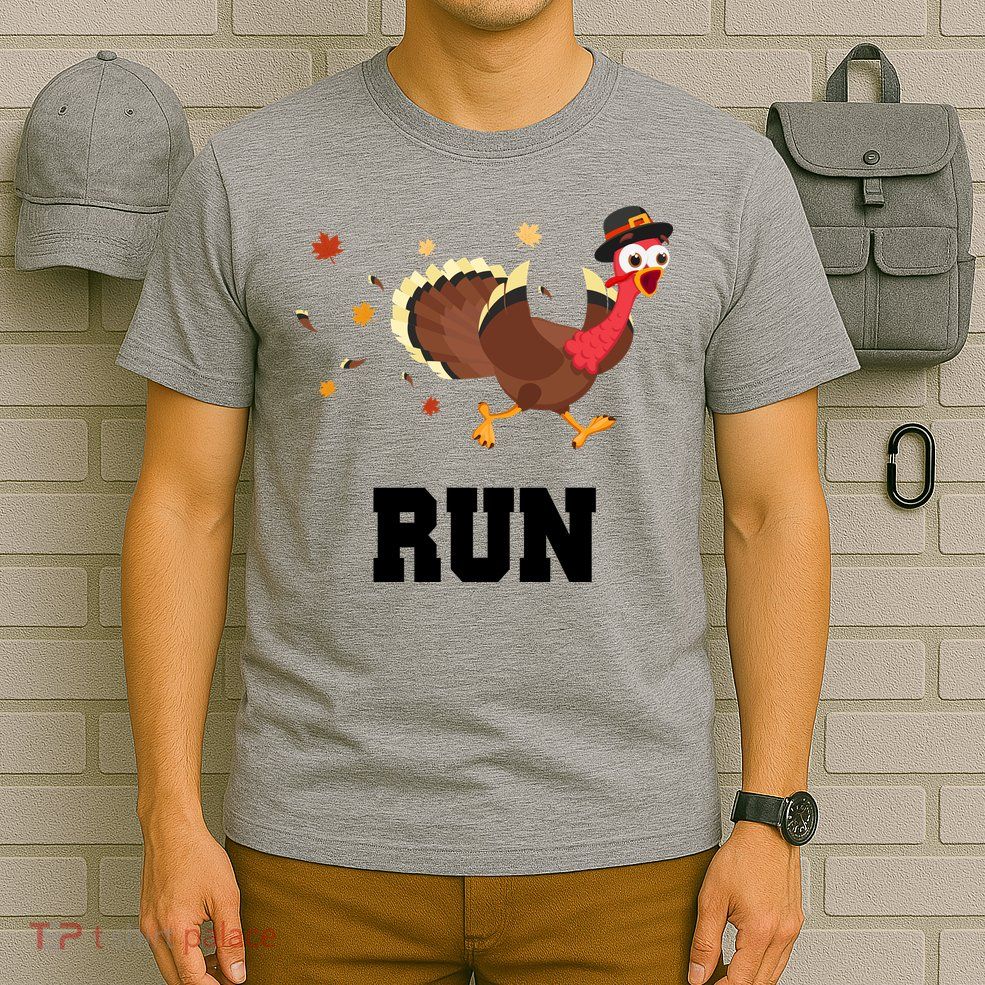 Run Turkey Funny Thanksgiving T-Shirt