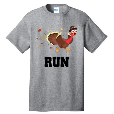 Run Turkey Funny Thanksgiving Tall T-Shirt