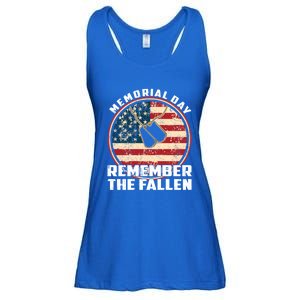 Remember The Fallen Veteran Military Happy Memorial Day Gift Ladies Essential Flowy Tank