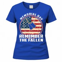 Remember The Fallen Veteran Military Happy Memorial Day Gift Women's T-Shirt