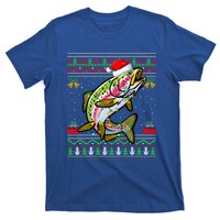 Rainbow Trout Fish Lover Santa Ugly Rainbow Trout Christmas Meaningful Gift T-Shirt