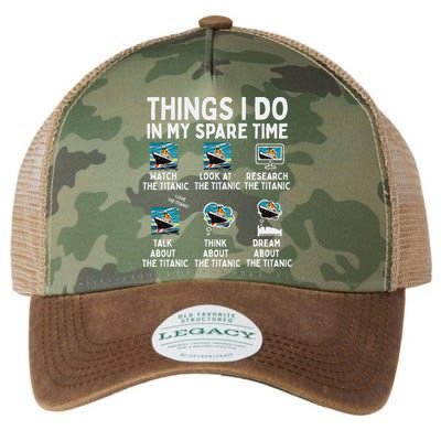 Rms Titanic Funny Things I Do In My Spare Time Birthday Legacy Tie Dye Trucker Hat