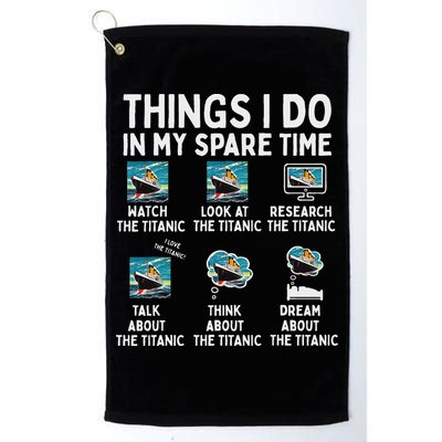 Rms Titanic Funny Things I Do In My Spare Time Birthday Golf Towel
