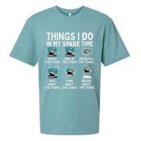 Rms Titanic Funny Things I Do In My Spare Time Birthday Sueded Cloud Jersey T-Shirt