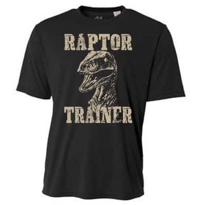 Raptor Trainer Funny Dinosaur Lover Halloween Costume Cooling Performance Crew T-Shirt