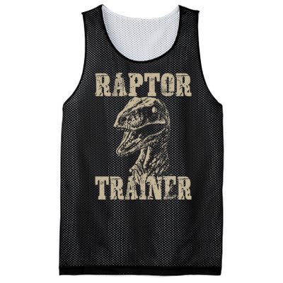 Raptor Trainer Funny Dinosaur Lover Halloween Costume Mesh Reversible Basketball Jersey Tank