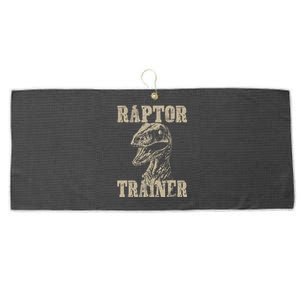 Raptor Trainer Funny Dinosaur Lover Halloween Costume Large Microfiber Waffle Golf Towel