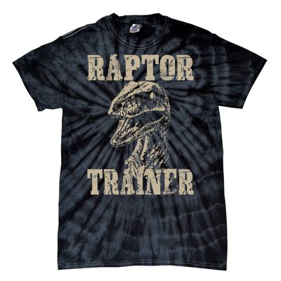 Raptor Trainer Funny Dinosaur Lover Halloween Costume Tie-Dye T-Shirt