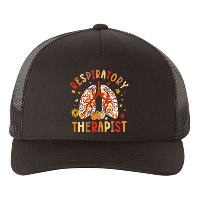 Respiratory Therapist Fall Lung Thanksgiving Pulmonologist Yupoong Adult 5-Panel Trucker Hat