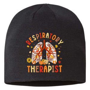 Respiratory Therapist Fall Lung Thanksgiving Pulmonologist Sustainable Beanie