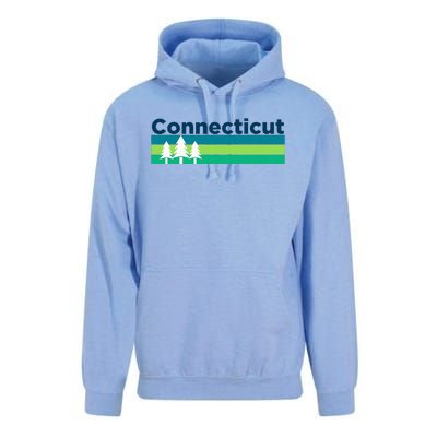 Retro Trees & Forest Connecticut Unisex Surf Hoodie