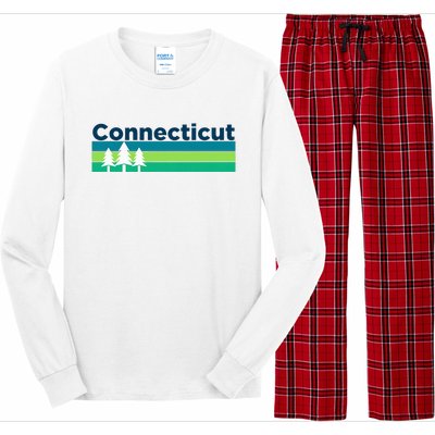 Retro Trees & Forest Connecticut Long Sleeve Pajama Set