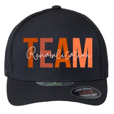 Rehab Team For Rehabilitation Matching Therapy Month Flexfit Unipanel Trucker Cap