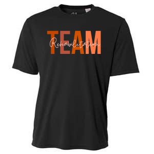 Rehab Team For Rehabilitation Matching Therapy Month Cooling Performance Crew T-Shirt