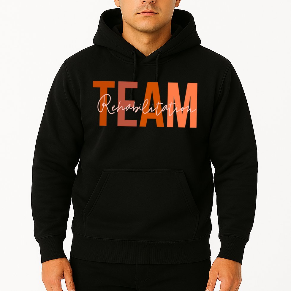 Rehab Team For Rehabilitation Matching Therapy Month Hoodie