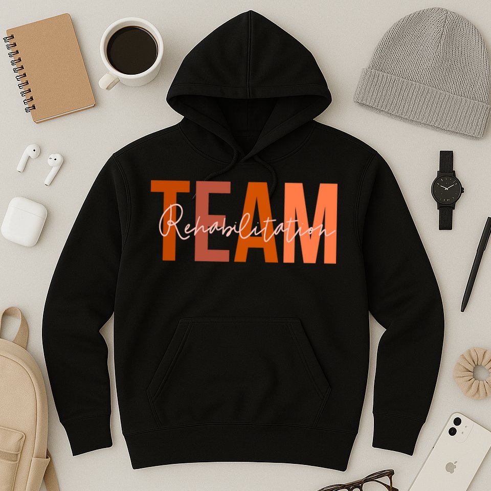 Rehab Team For Rehabilitation Matching Therapy Month Hoodie
