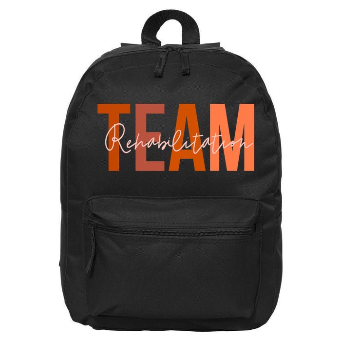 Rehab Team For Rehabilitation Matching Therapy Month 16 in Basic Backpack
