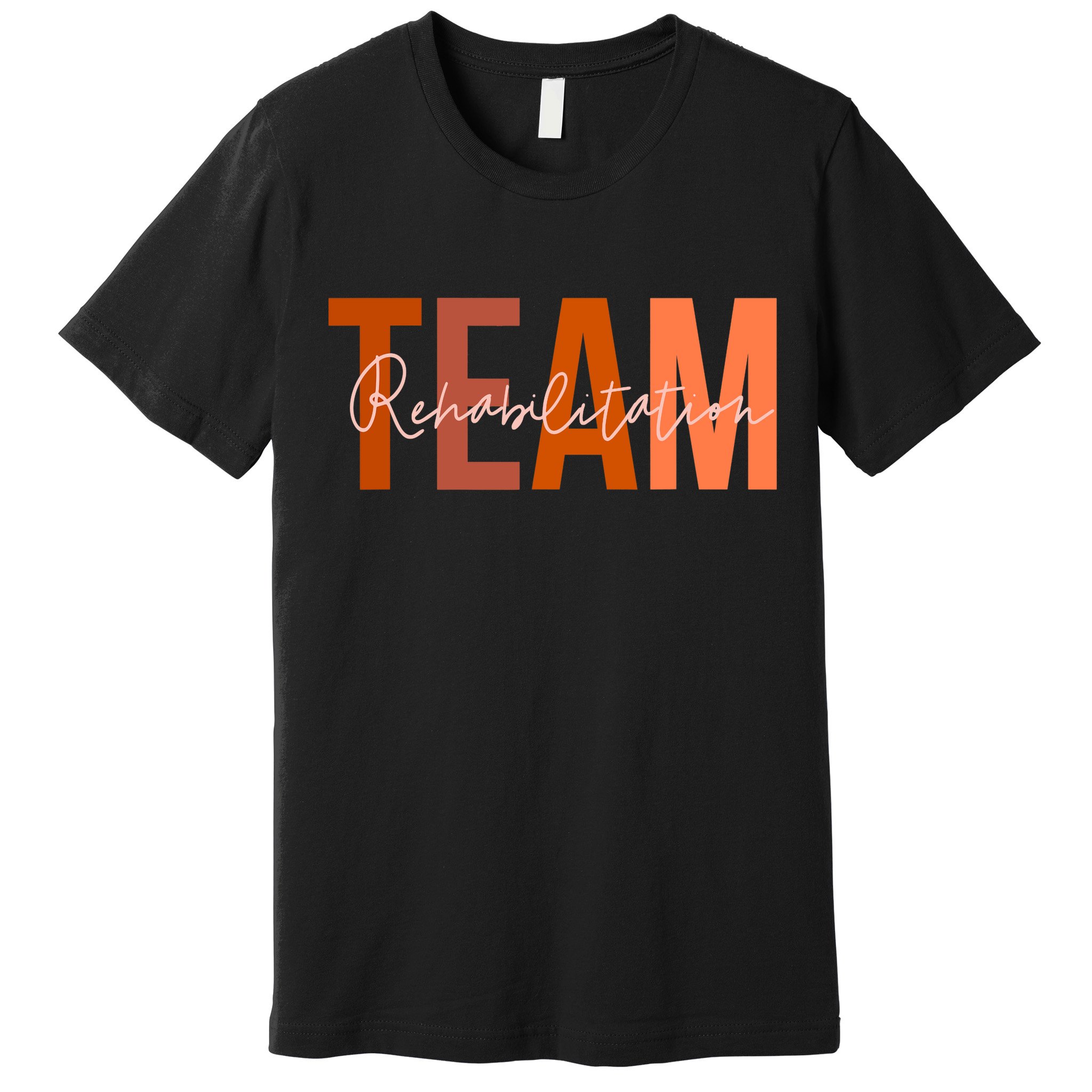 Rehab Team For Rehabilitation Matching Therapy Month Premium T-Shirt