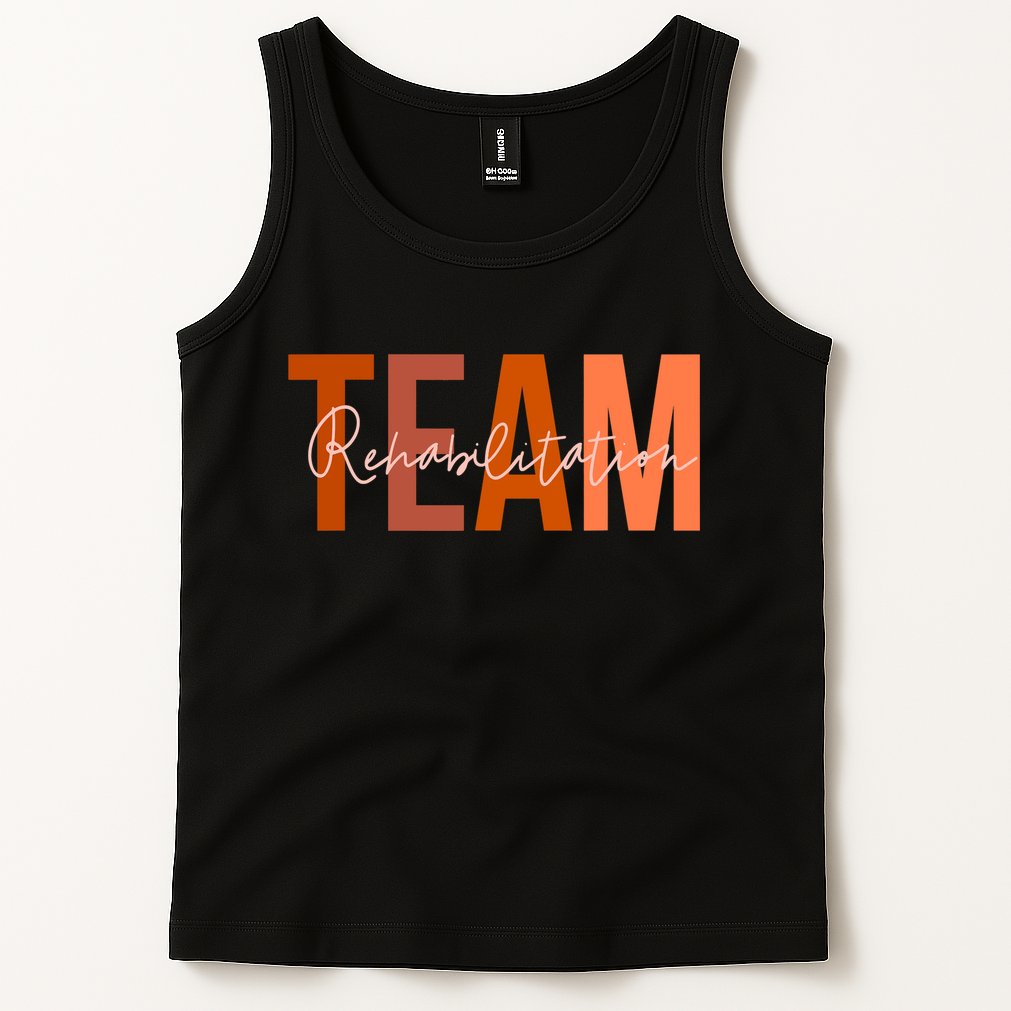 Rehab Team For Rehabilitation Matching Therapy Month Tank Top