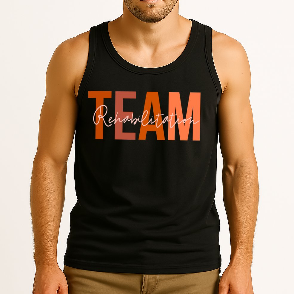 Rehab Team For Rehabilitation Matching Therapy Month Tank Top