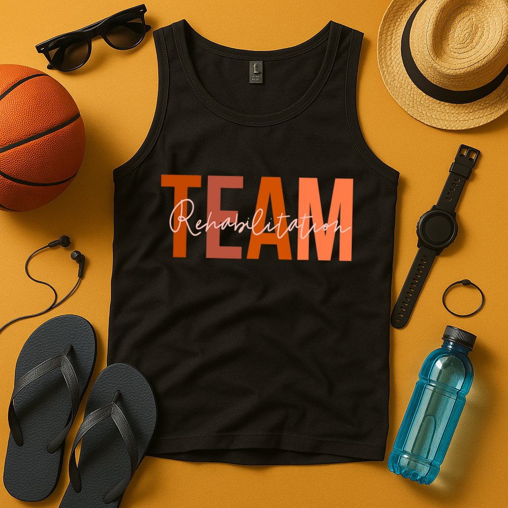Rehab Team For Rehabilitation Matching Therapy Month Tank Top