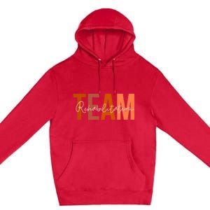 Rehab Team For Rehabilitation Matching Therapy Month Premium Pullover Hoodie