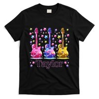 Retro Taylor First Name Personalized Groovy 80S T-Shirt
