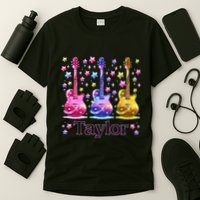 Retro Taylor First Name Personalized Groovy 80S T-Shirt