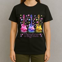 Retro Taylor First Name Personalized Groovy 80S T-Shirt